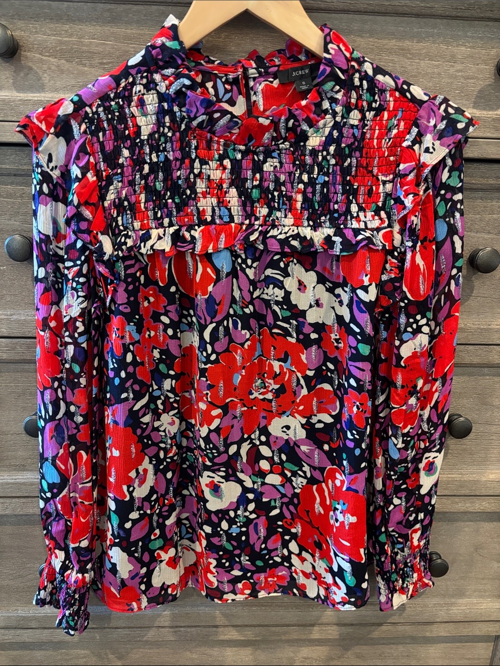 J. Crew Floral Blouse